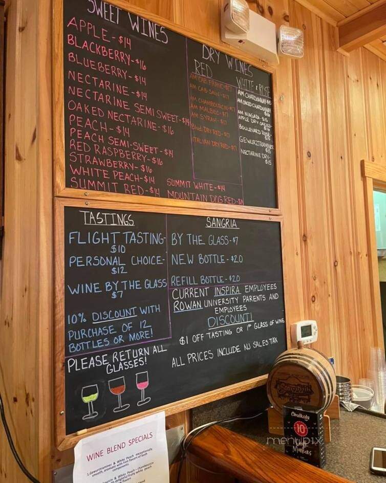 Summit City Winery - Glassboro, NJ menu_pic