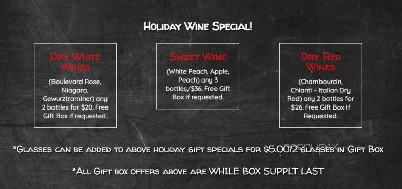 Summit City Winery - Glassboro, NJ menu_pic