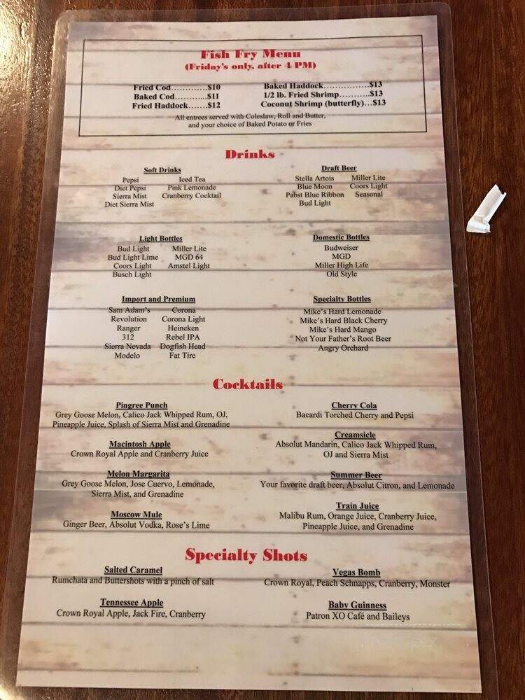 The Outpost - Pingree Grove, IL menu_pic