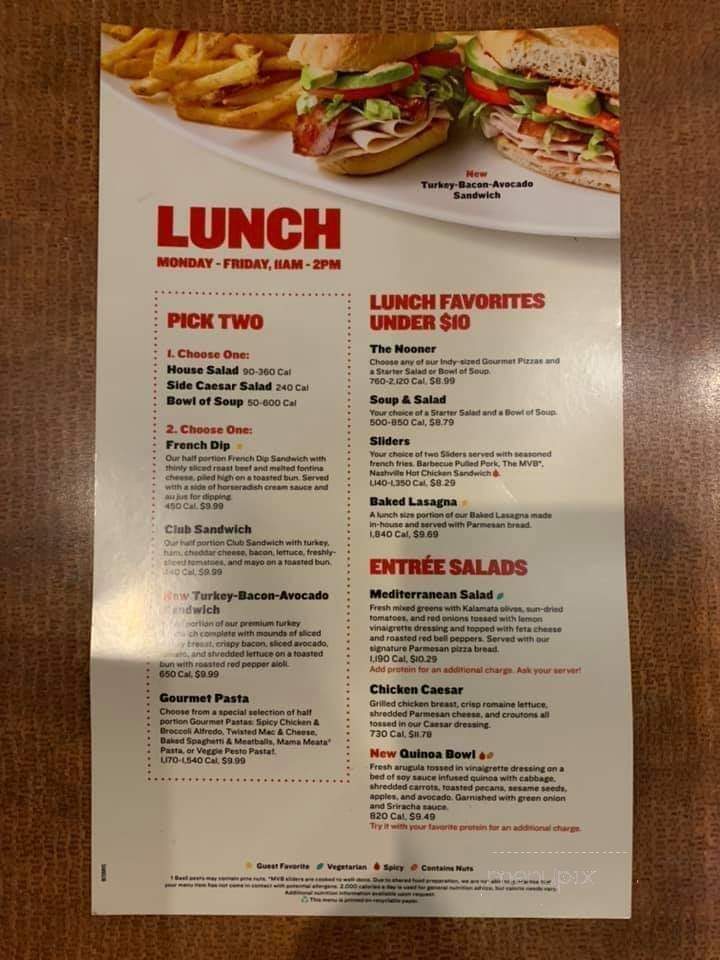 Boston's Restaurant & Sports Bar - Little Rock, AR menu_pic