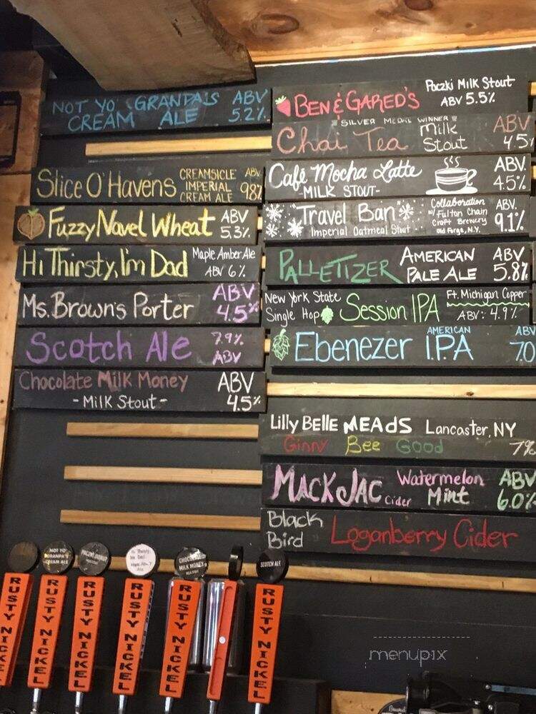 Rusty Nickel Brewing Company - West Seneca, NY menu_pic