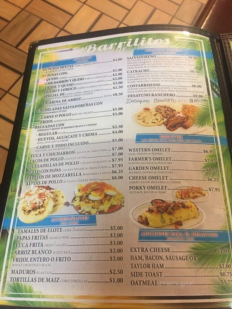Los Barrilitos - Linden, NJ menu_pic