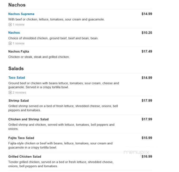 El Tarasco - Lehigh Acres, FL menu_pic