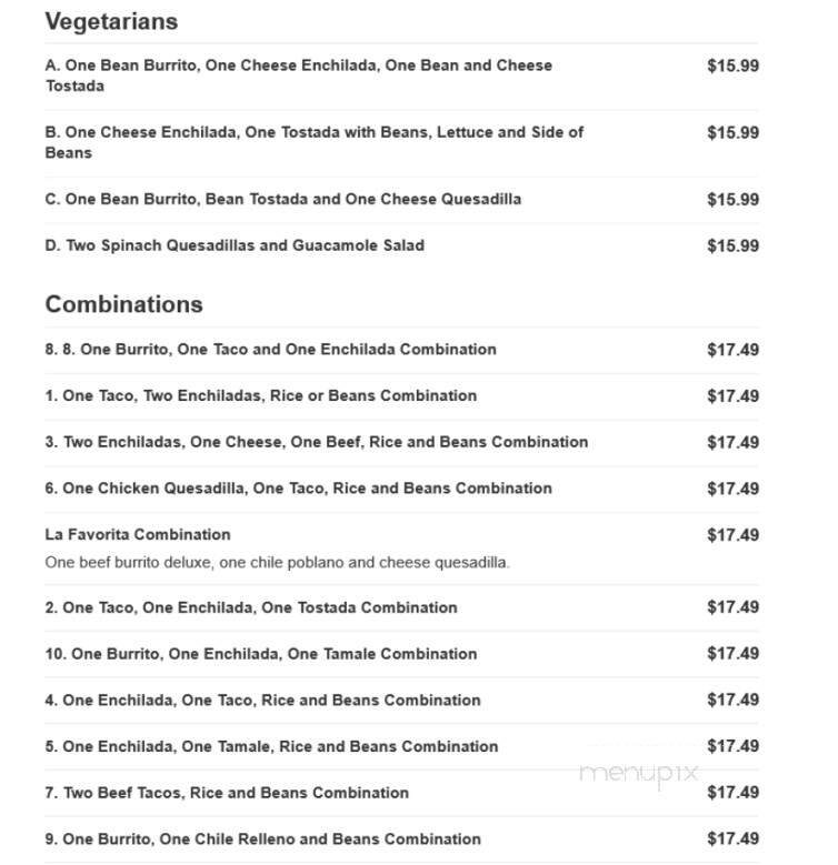El Tarasco - Lehigh Acres, FL menu_pic