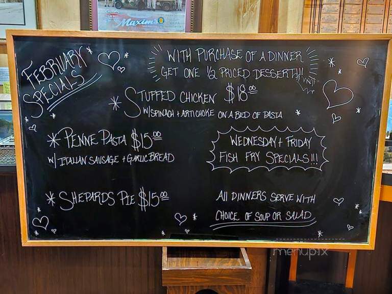 Maxim's at Oconomowoc Depot - Oconomowoc, WI menu_pic
