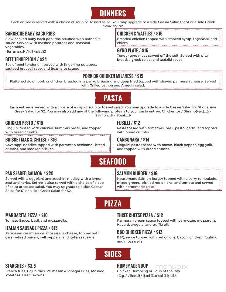 Maxim's at Oconomowoc Depot - Oconomowoc, WI menu_pic