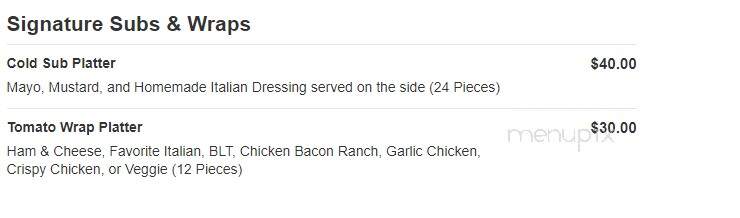 Italian Garden - Garrettsville, OH menu_pic