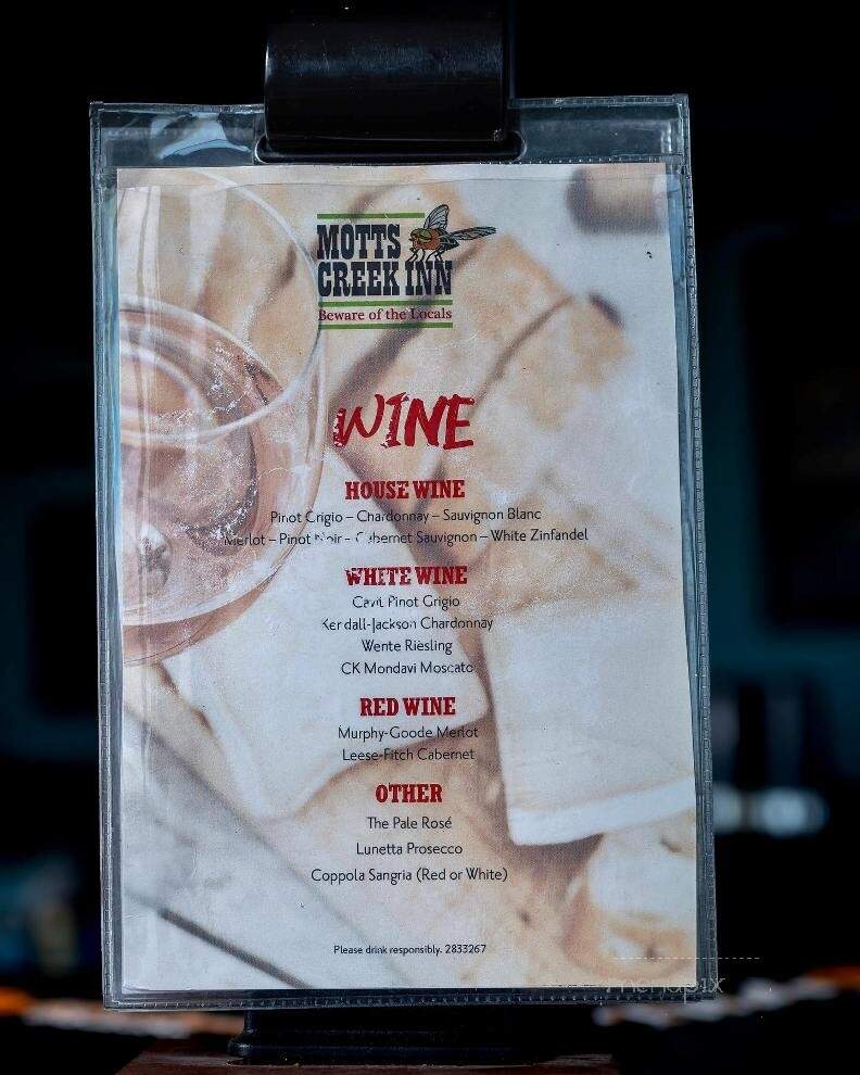 Motts Creek Inn - Galloway, NJ menu_pic