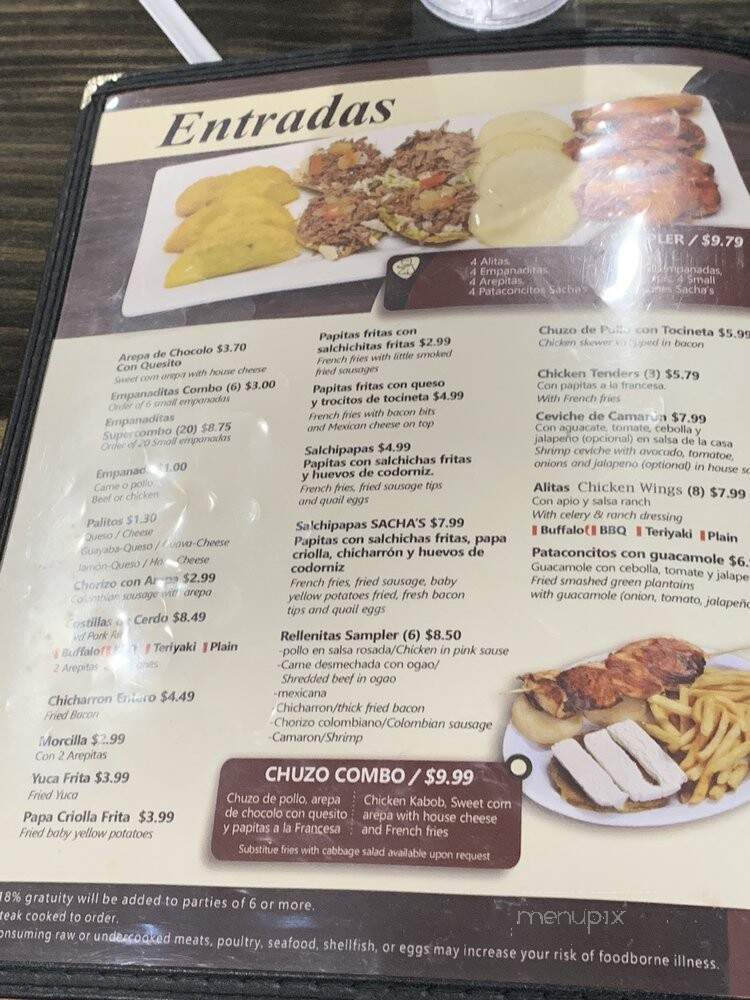 Sasha's Cafe - Greenville, SC menu_pic