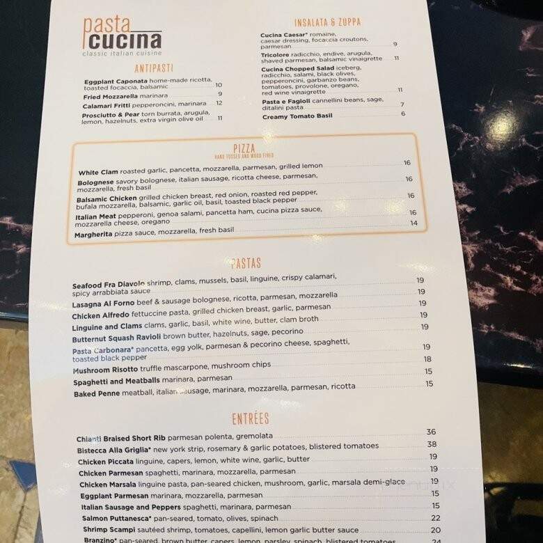 Pasta Cucina - Las Vegas, NV menu_pic
