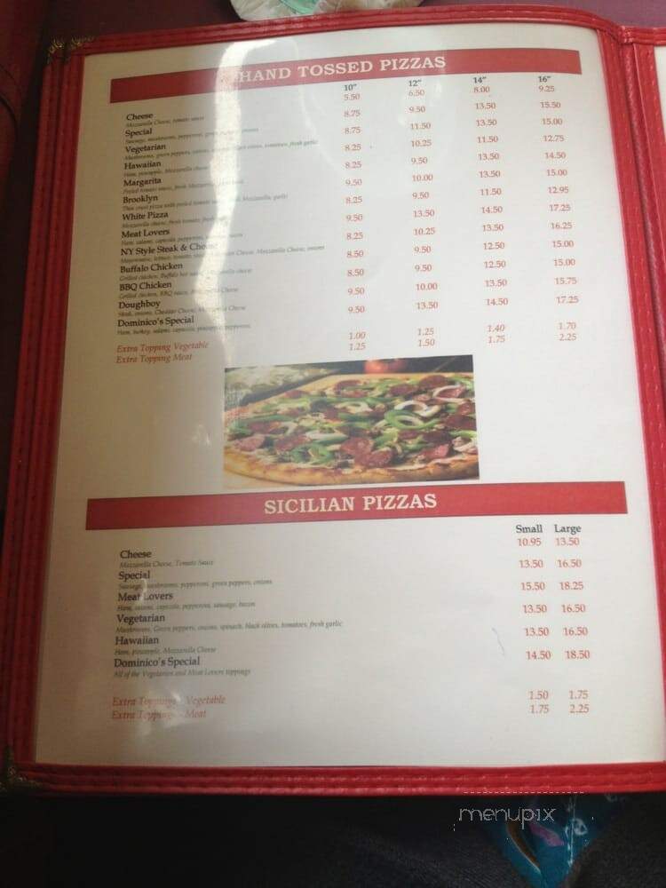 Dominicos - Luray, VA menu_pic