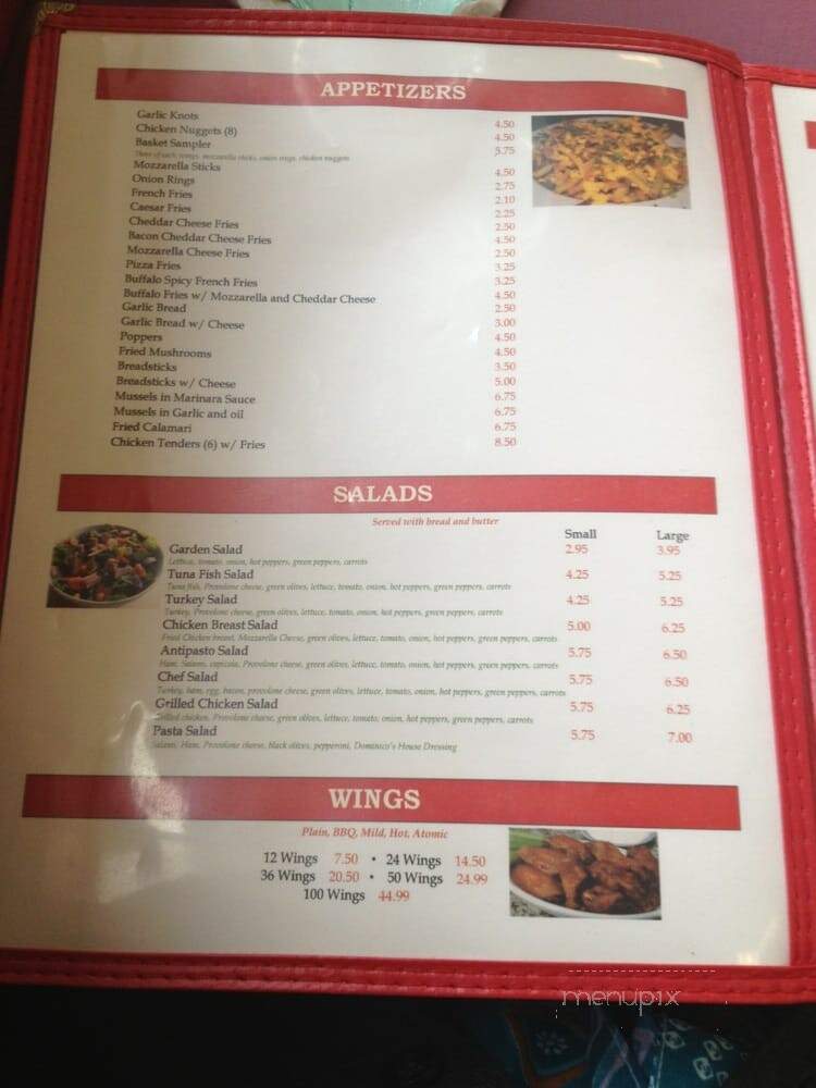 Dominicos - Luray, VA menu_pic