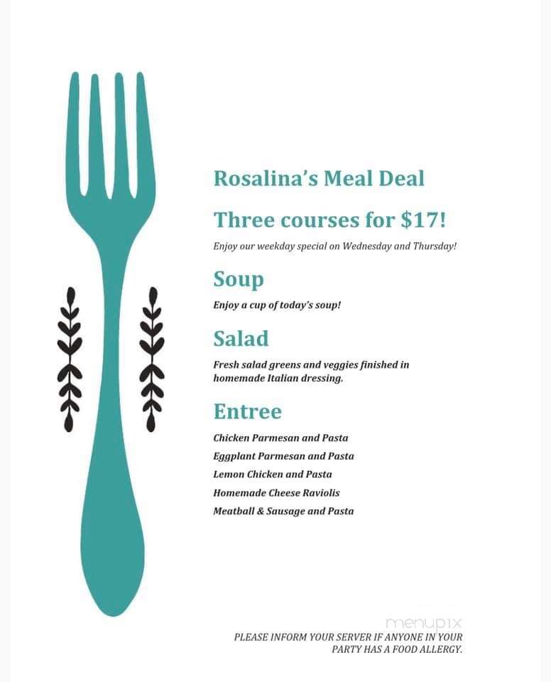 Rosalina's Kitchen - Worcester, MA menu_pic