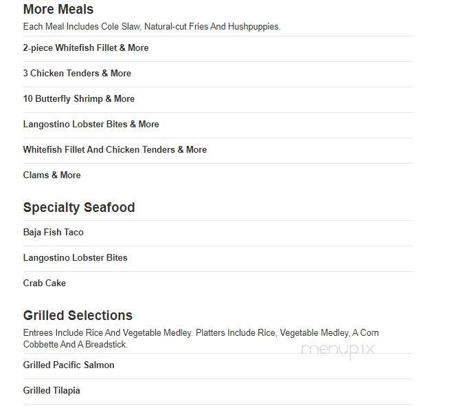 Long John Silver's - Fort Pierce, FL menu_pic