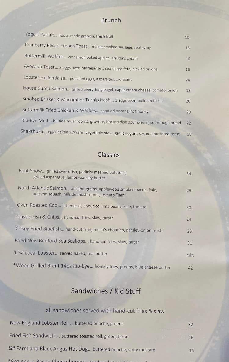 The Back Eddy - Westport, MA menu_pic