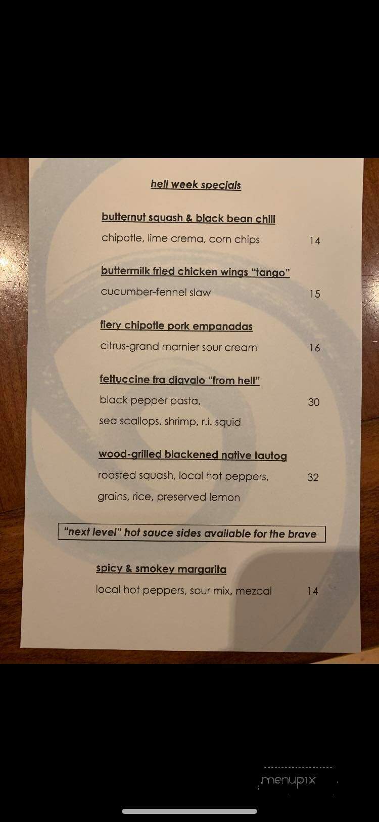 The Back Eddy - Westport, MA menu_pic