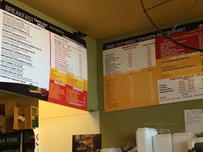 Tenampa - Albuquerque, NM menu_pic