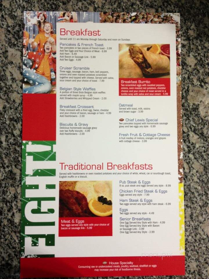 Cruiser Cafe - Eatonville, WA menu_pic