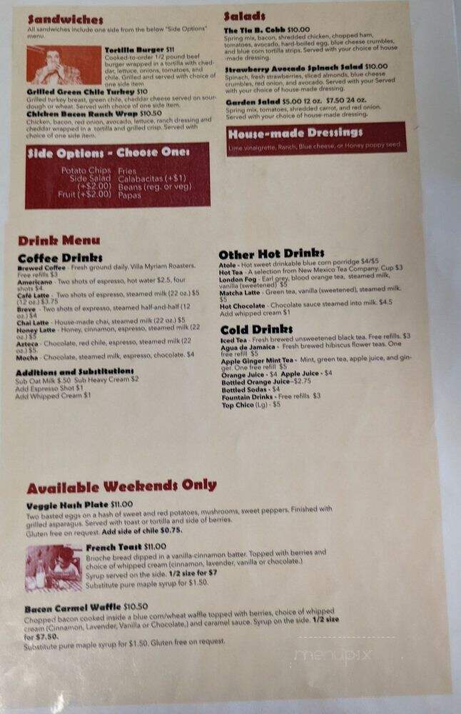 Tia Betty Blues - Albuquerque, NM menu_pic
