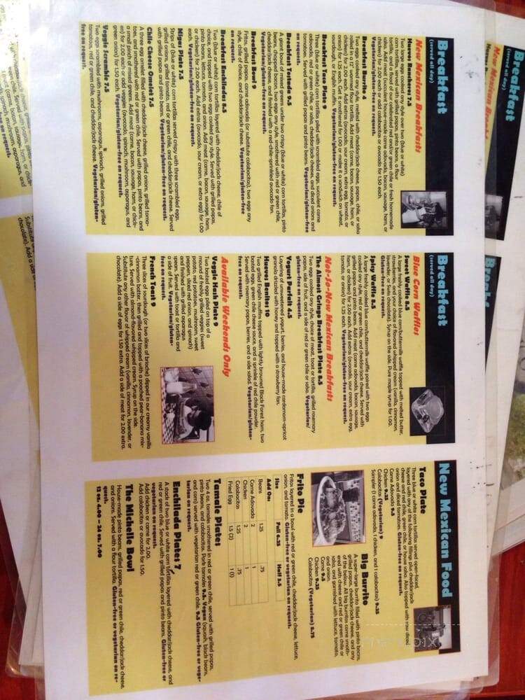 Tia Betty Blues - Albuquerque, NM menu_pic