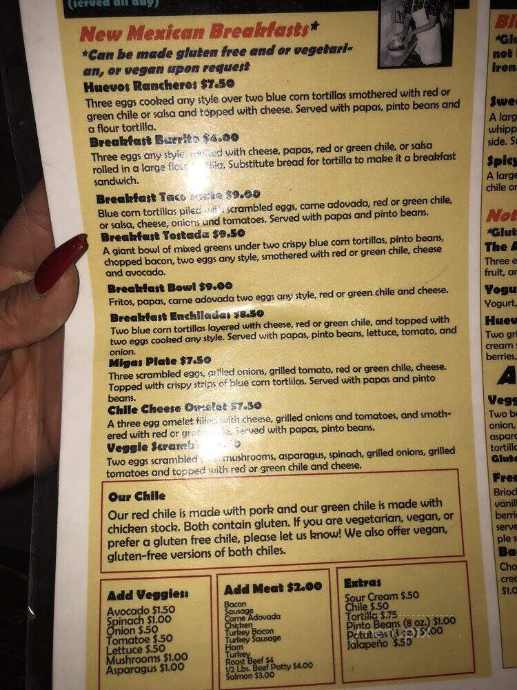 Tia Betty Blues - Albuquerque, NM menu_pic