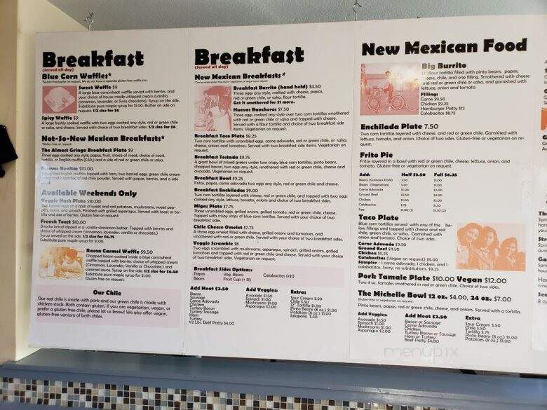 Tia Betty Blues - Albuquerque, NM menu_pic