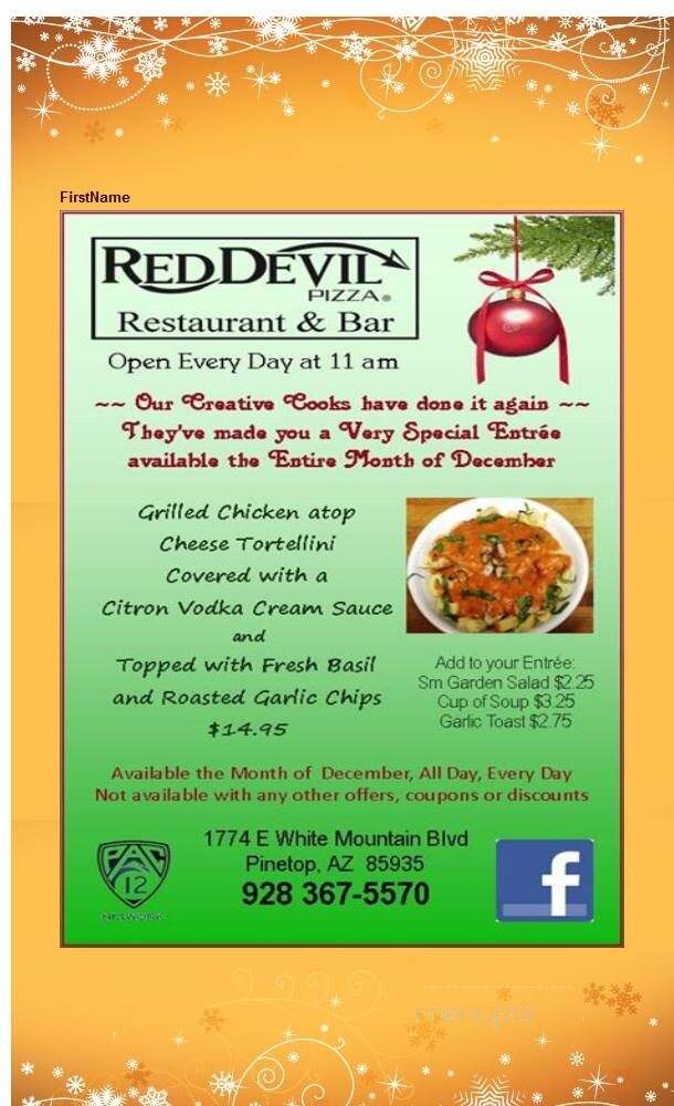 Red Devil Pizza - Pinetop, AZ menu_pic