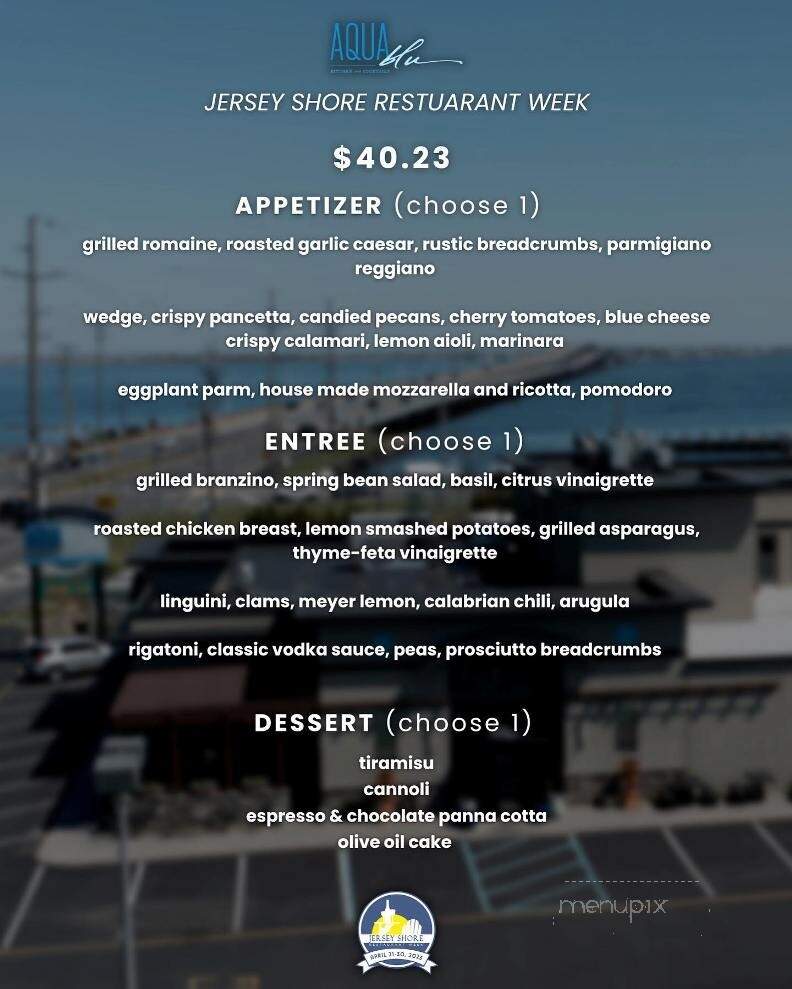 Aqua Blu Kitchen Cocktails - Toms River, NJ menu_pic