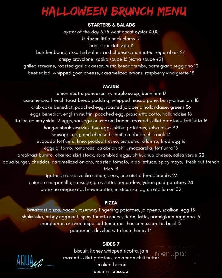 Aqua Blu Kitchen Cocktails - Toms River, NJ menu_pic