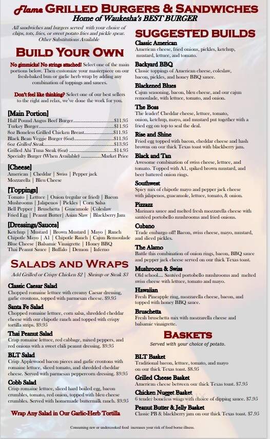 Mainstream Bar & Grill - Waukesha, WI menu_pic