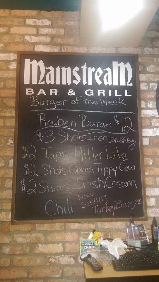 Mainstream Bar & Grill - Waukesha, WI menu_pic