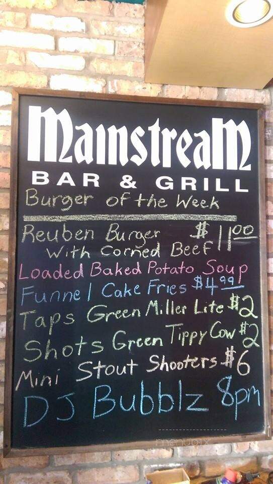 Mainstream Bar & Grill - Waukesha, WI menu_pic