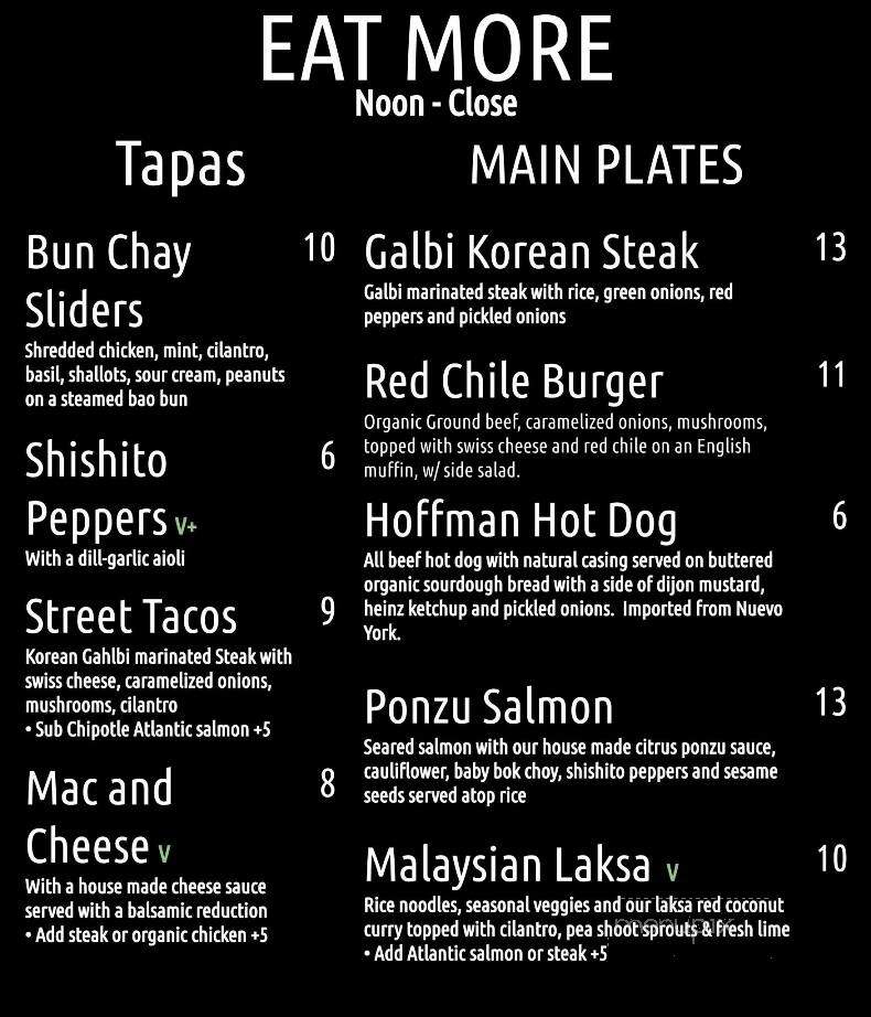 Iconic Coffee Roasters - Santa Fe, NM menu_pic