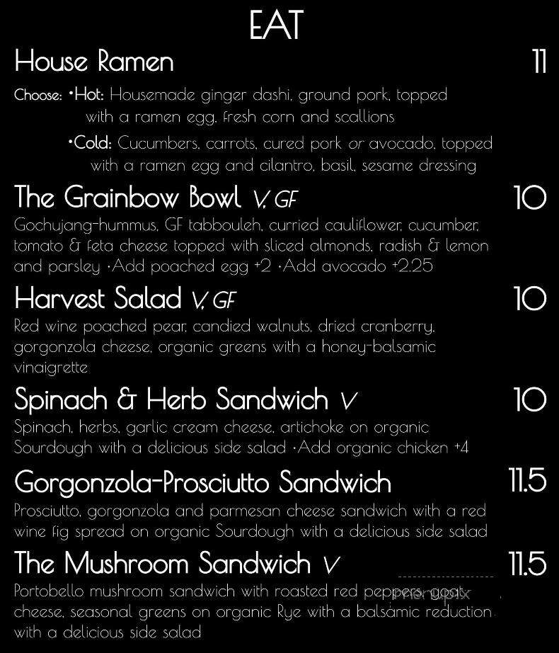 Iconic Coffee Roasters - Santa Fe, NM menu_pic