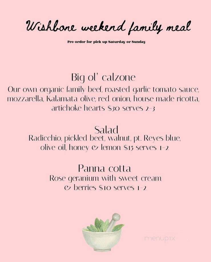Wishbone - Petaluma, CA menu_pic