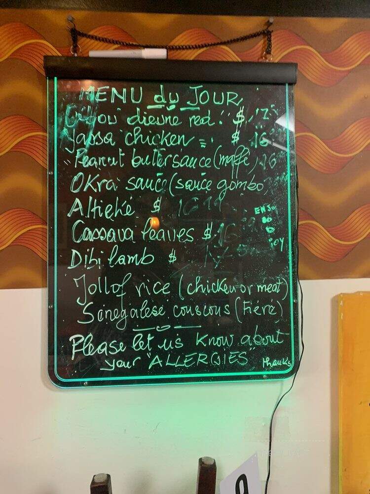 Chez Dior - Hyattsville, MD menu_pic