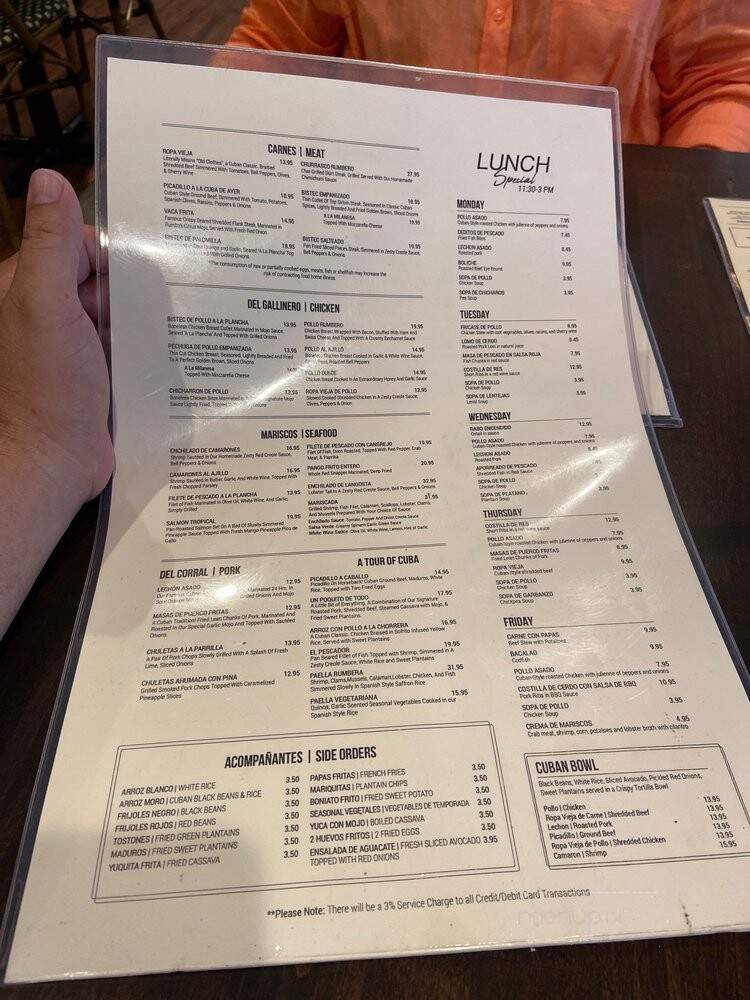 Rumba Cubana - North Bergen, NJ menu_pic