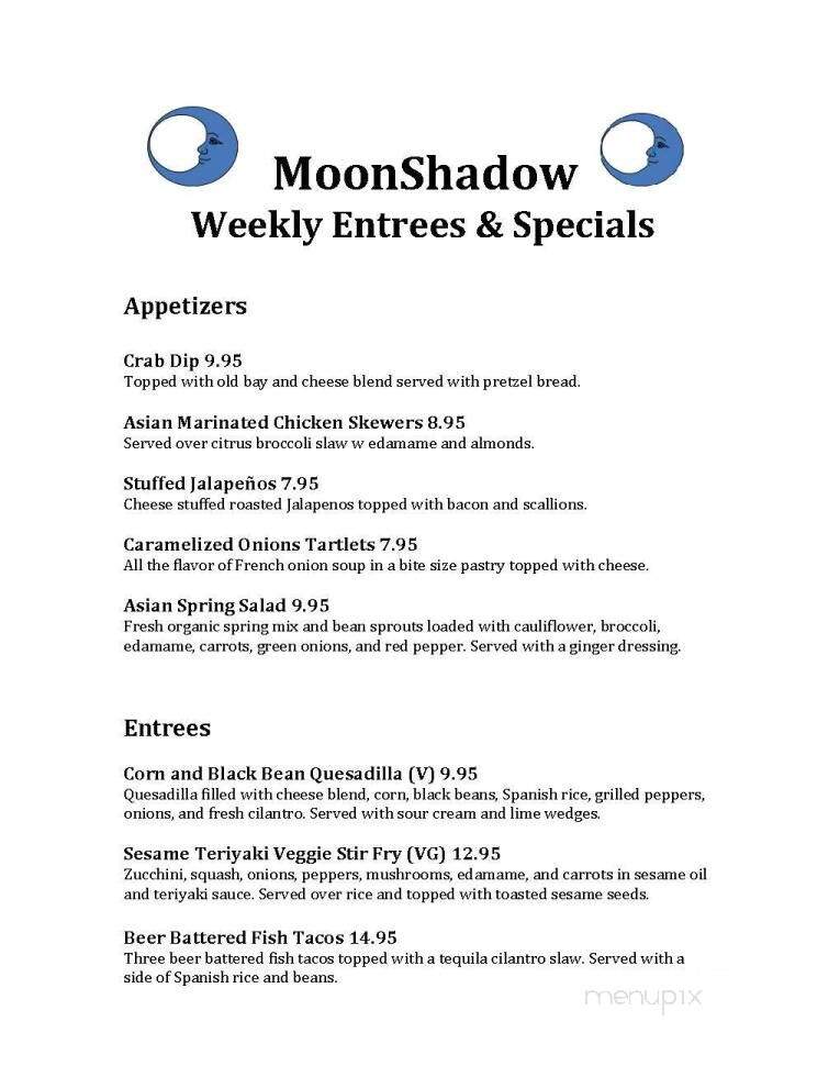 Moonshadow Cafe - Accident, MD menu_pic