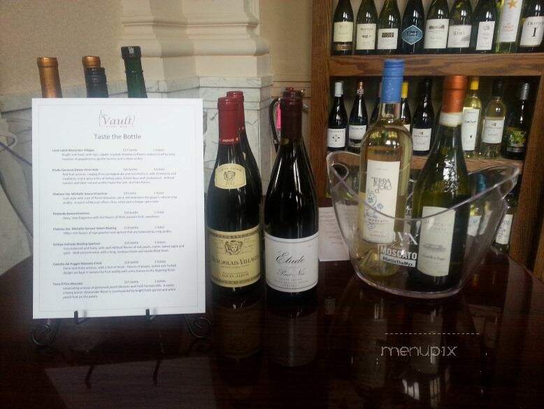 Vault Wine Bar - Shelby, OH menu_pic