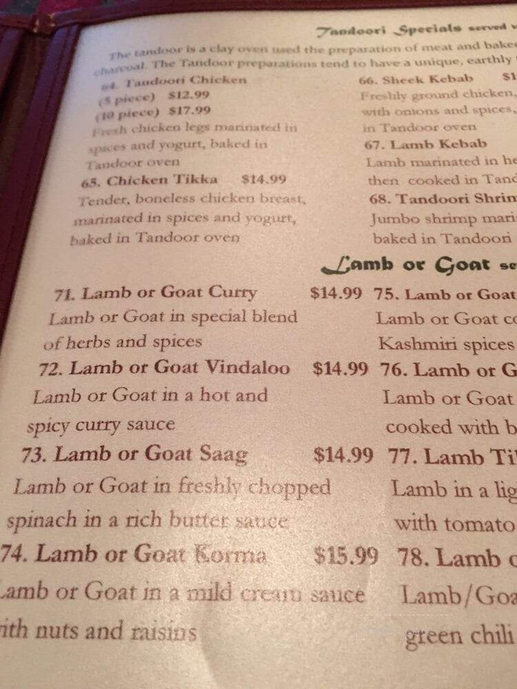 Taste of Punjab Indian Cuisine - Largo, FL menu_pic