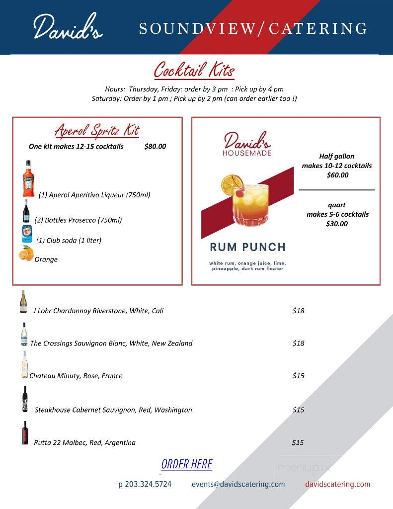 David's Soundview Catering - Stamford, CT menu_pic
