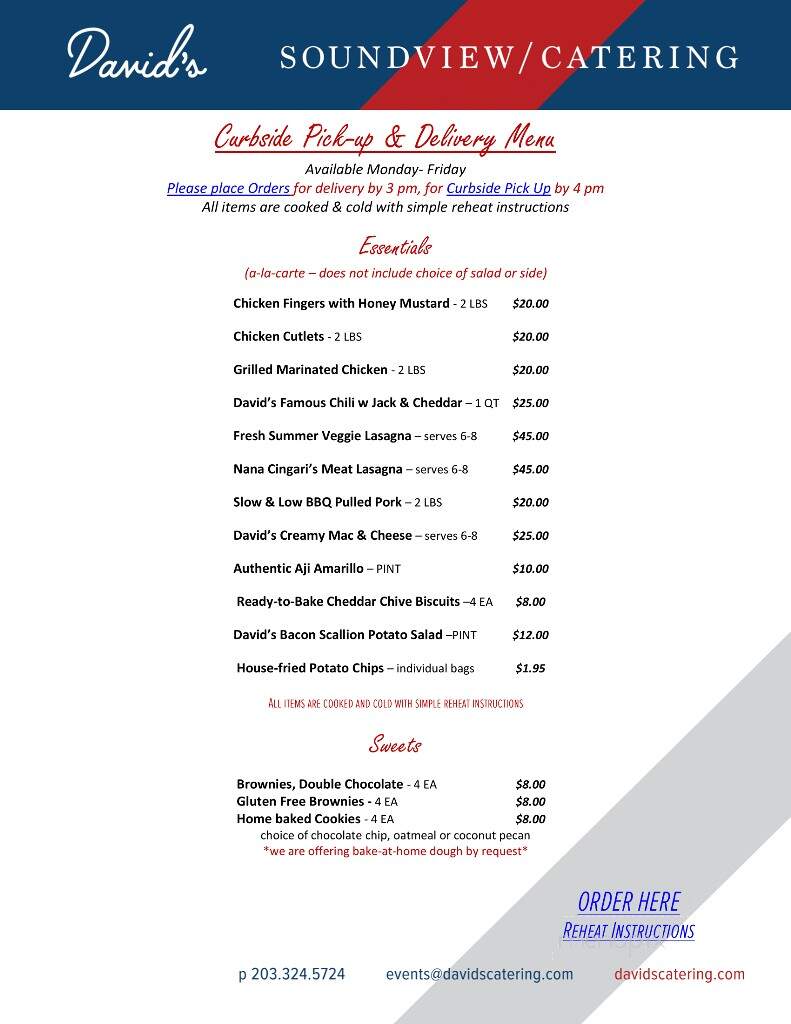 David's Soundview Catering - Stamford, CT menu_pic