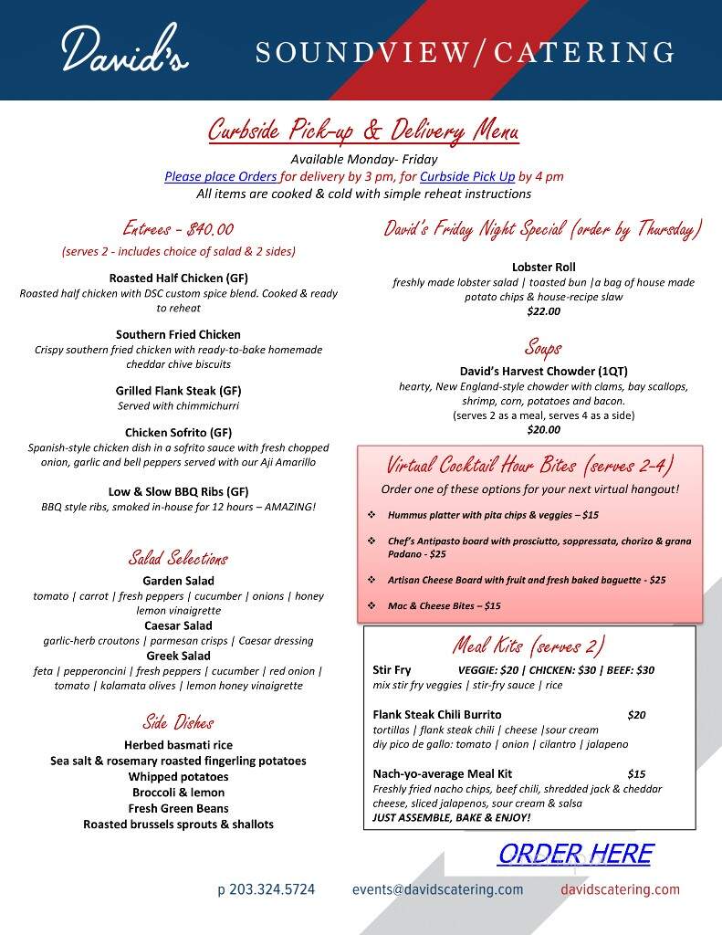 David's Soundview Catering - Stamford, CT menu_pic