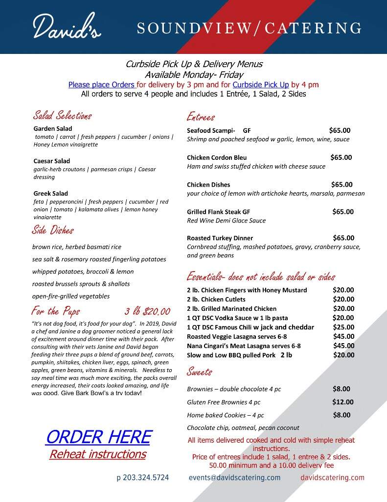 David's Soundview Catering - Stamford, CT menu_pic