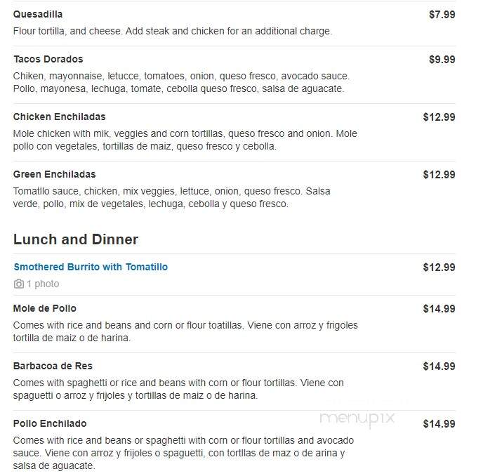 Dubai Mexican Grill and Bar Restaurant - Salt Lake City, UT menu_pic