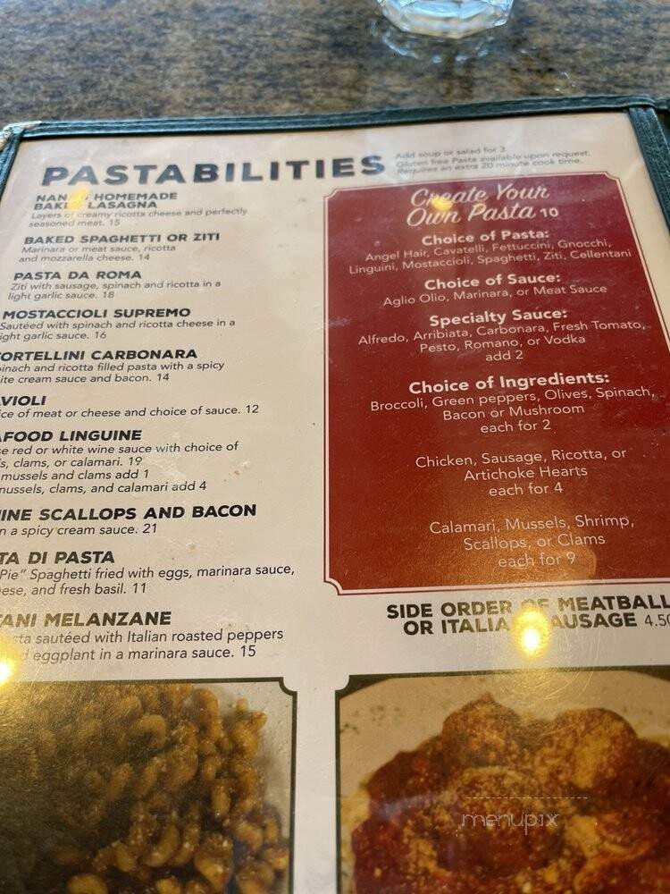 Caliendo's - Winfield, IL menu_pic