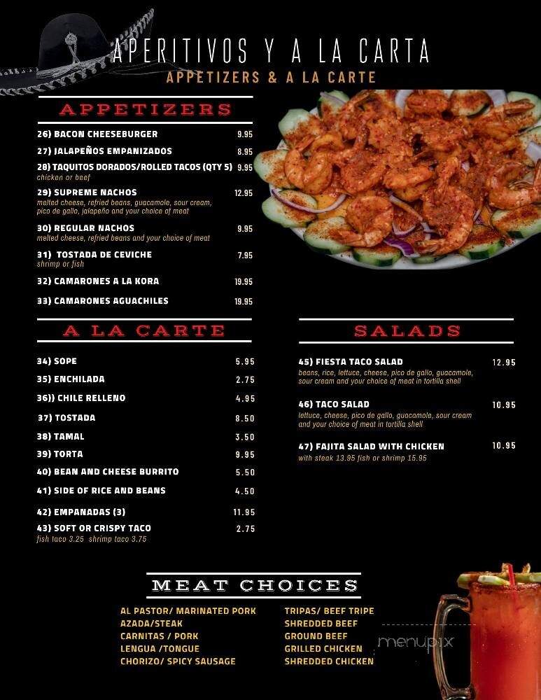 El Charro - Woodland, CA menu_pic