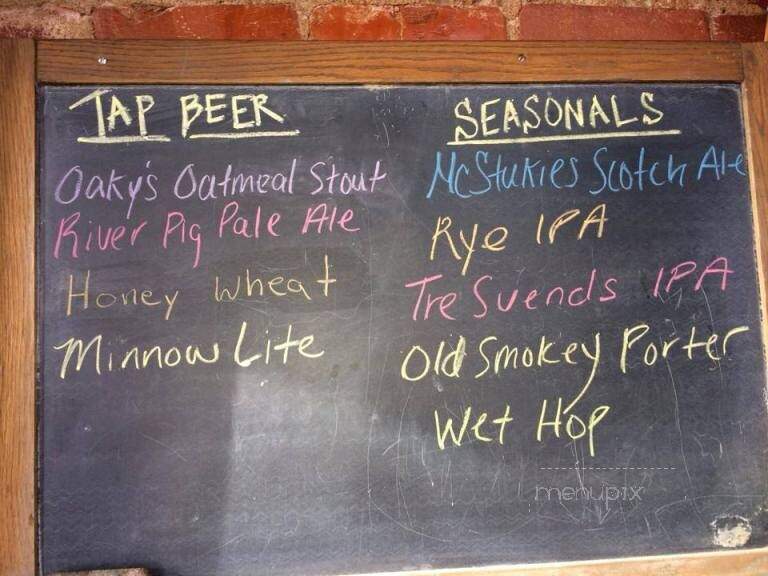 Angry Minnow - Hayward, WI menu_pic