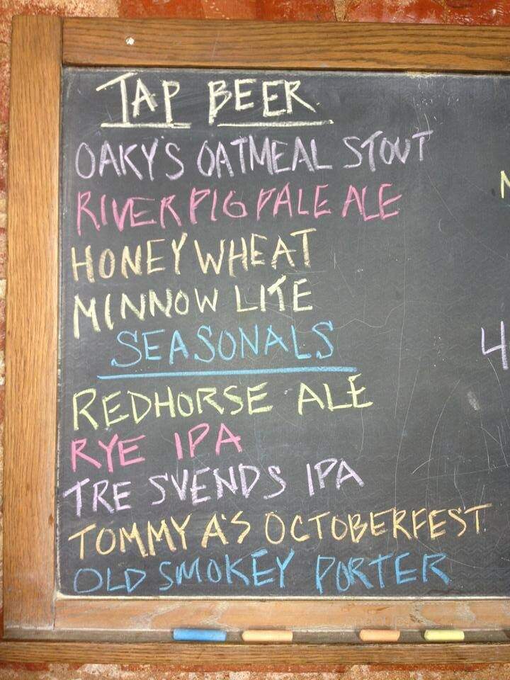 Angry Minnow - Hayward, WI menu_pic