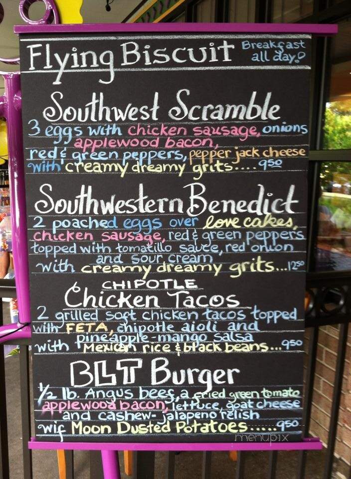 The Flying Biscuit Cafe - Gainesville, FL menu_pic